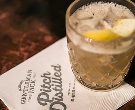 pitch distilled Detroit guests​ ​learned​ ​how​ ​to​ ​mix​ ​their​ ​own​ ​Gentleman​ ​Jack​ ​Whiskey​ ​Sling​ 