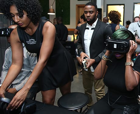 The virtual tour of Jack Daniels distillery in Tennessee was a hit with party-goers.