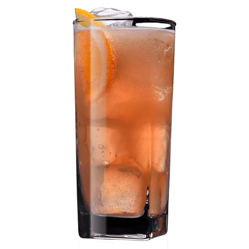 Unrequited Love Punch Cocktail served with orange slice