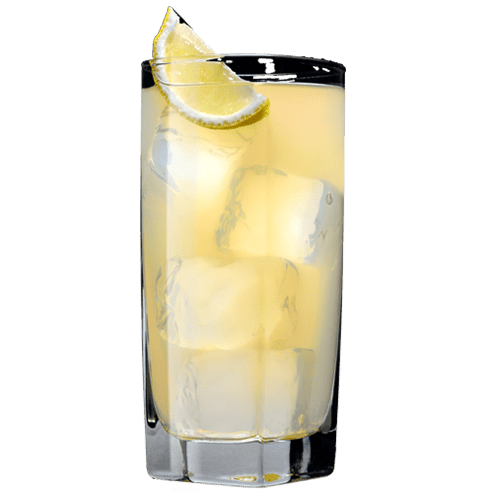 Tennessee Honey and Lemonade Cocktail served with lemon wedge