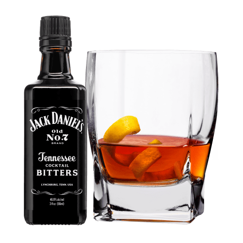 Single Barrel Rye Sazerac Cocktail served with lemon peel