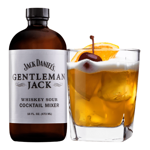 Gentleman's Sour Cocktail served with lemon wedge