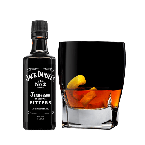Single Barrel Rye Sazerac Cocktail served with lemon peel