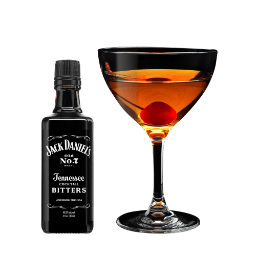 Sinatra Manhattan Cocktail served with cherry