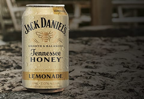 Whiskey, Honey & Lemonade Can Cocktail