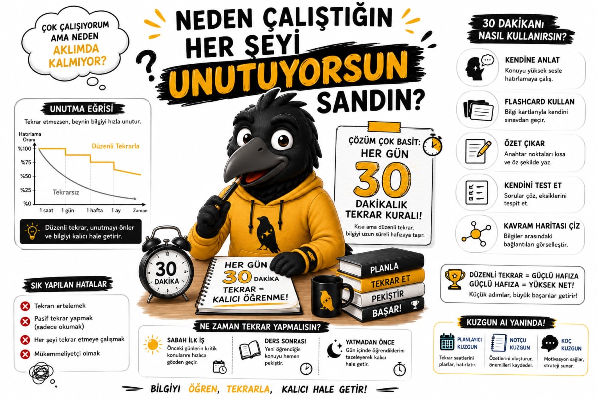 LGS'de Başarılı Öğrencilerin Ortak Özelliği: Her Gün 30 Dakikalık Tekrar Kuralı