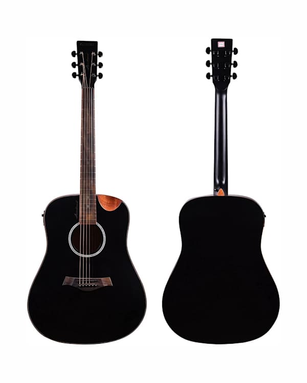 Kadence SH04-C Slowhand 41” Electro-Acoustic Guitar | Dreadnought Demi Cutaway | Black Spruce Wood | Built-in Pickup + 2 Band EQ | Includes Bag