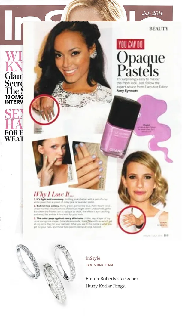 Harry Kotlar ring featured in InStyle magazine