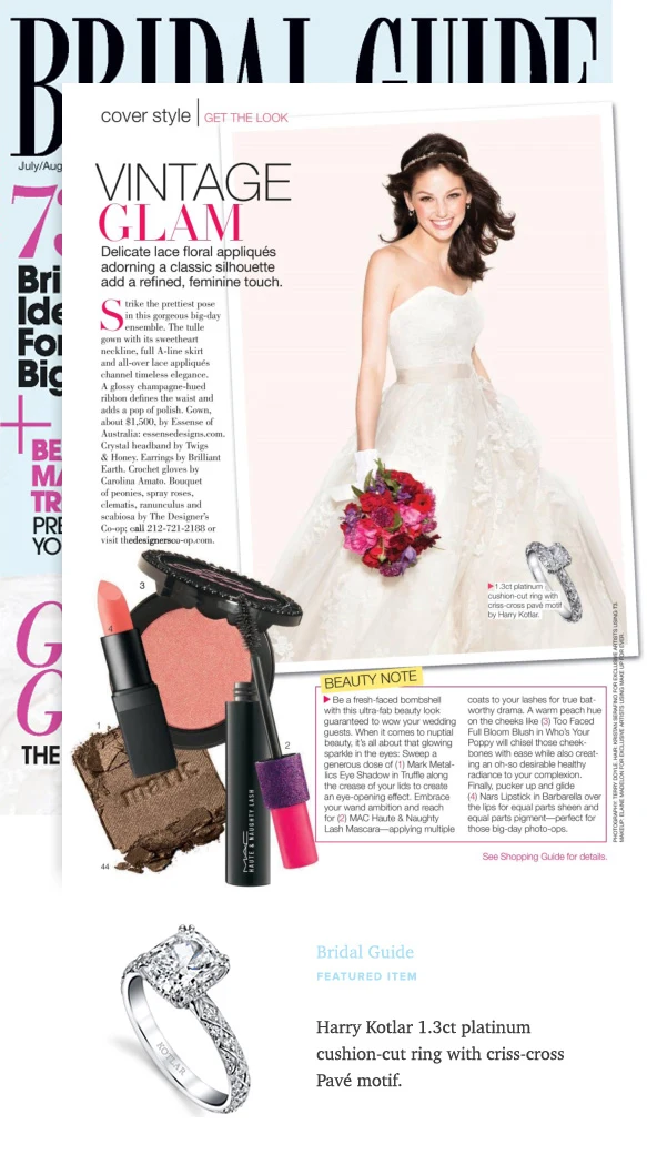 Harry Kotlar ring featured in Bridal Guide