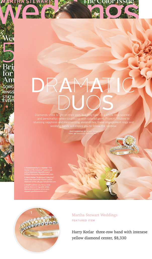 Harry Kotlar band featured on Martha Stewart Weddings.