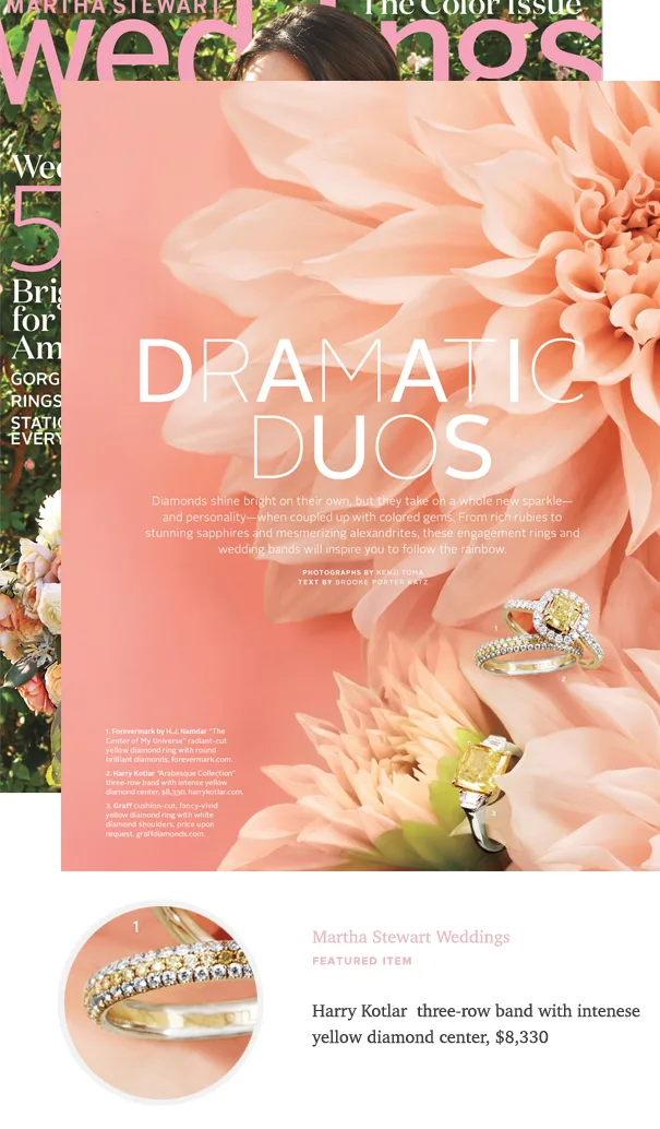 Harry Kotlar band featured on Martha Stewart Weddings.