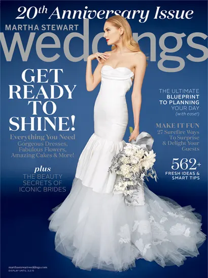 Harry Kotlar ring featured in Martha Stewart Weddings, 20th Anniversary issue