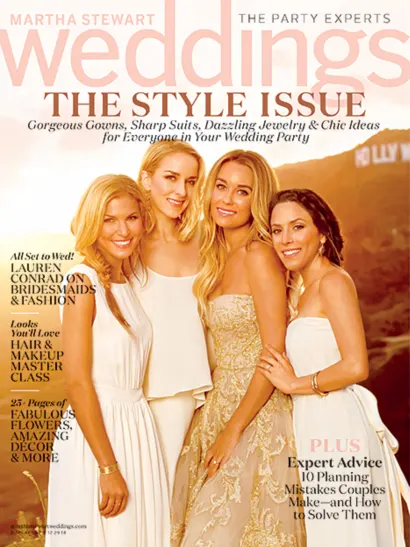 Harry Kotlar ring featured on Martha Stewart Weddings, the Style issue