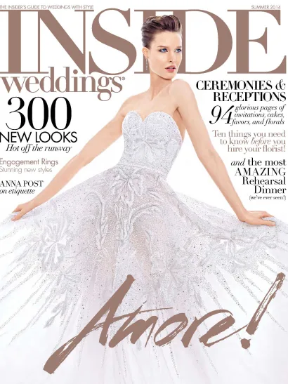 Harry Kotlar earrings featured in Inside weddings