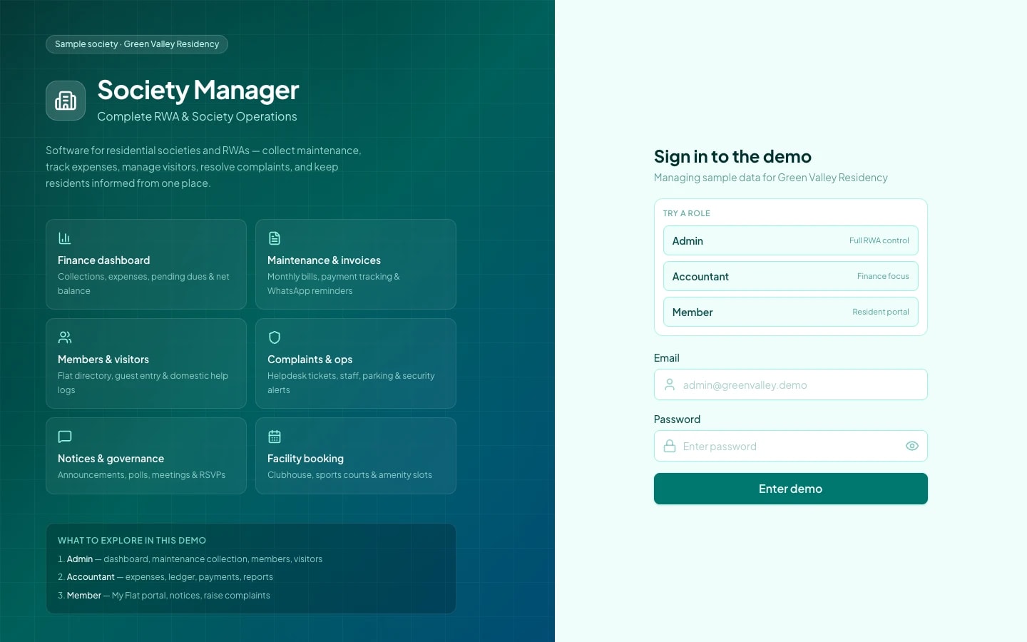 Society Manager — RWA & Housing Society Software