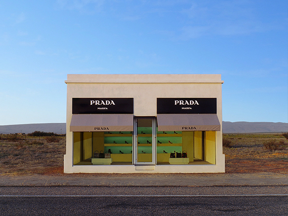 Elmgreen & Dragset, Prada Marfa, 2005, Marfa, Texas