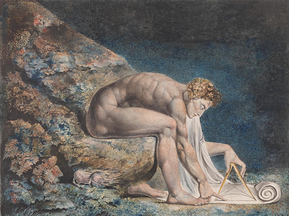 William Blake, Newton (detail), 1795. Tate Britain, Londen