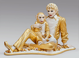 Jeff Koons, Michael Jackson and Bubbles, 1988, SFMoMA, San Francisco_klein