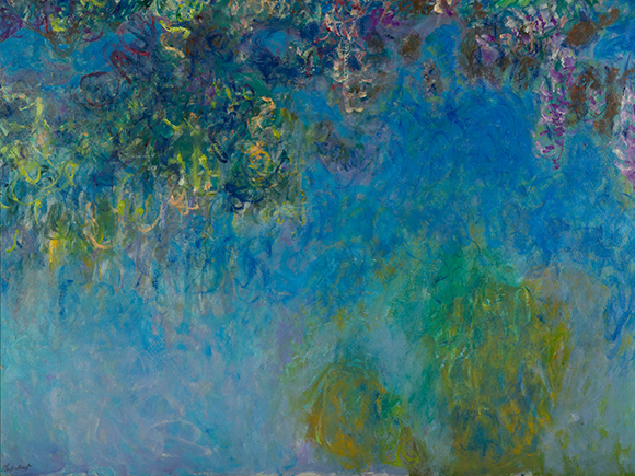 Claude Monet, Blauweregen, detail, 1917-1912, Gemeentemuseum Den Haag_groot