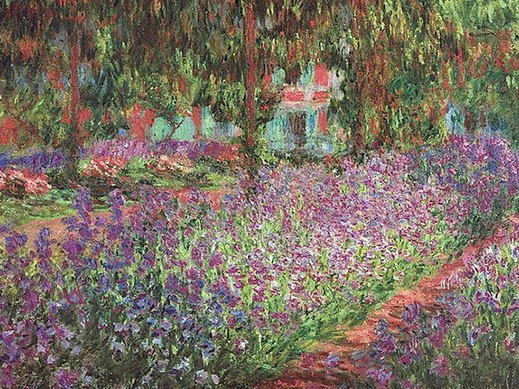 Claude Monet, Tuin bij Giverny, detail, 1900, Musée d’Orsay, Parijs_groot