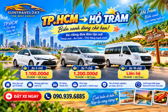 TP.HCM → HỒ TRÀM