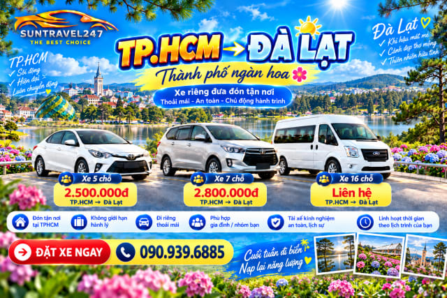 TP.HCM → ĐÀ LẠT