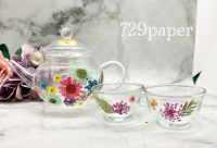 [壓花] 玻璃茶壼套裝 手作課程