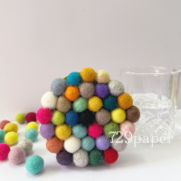 [羊毛氈] 尼泊爾小球杯墊 手作課程