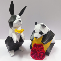 【紙藝】立體熊貓/兔仔 手作課程