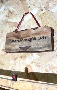 [木製] 訂製獨有雷射打印門牌 