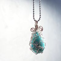 [水晶] 金屬銀線水晶吊墜製作 手作課程  Wire Jewelery - Crystral Pendant Class