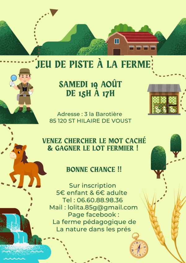 Jeu de piste à la ferme 