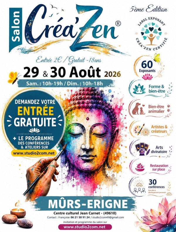 Salon Créa'Zen® de Mûrs-Erigné (49610)