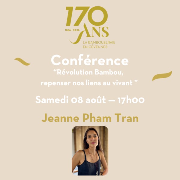 Conférence Jeanne Pham Tran : Révolution Bambou, repenser nos liens au vivant 🎙