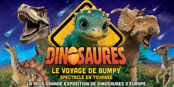 Dinosaures: Le voyage de Bumpy®, l'exposition-spectacle à Aix les Bains - Tour 2026