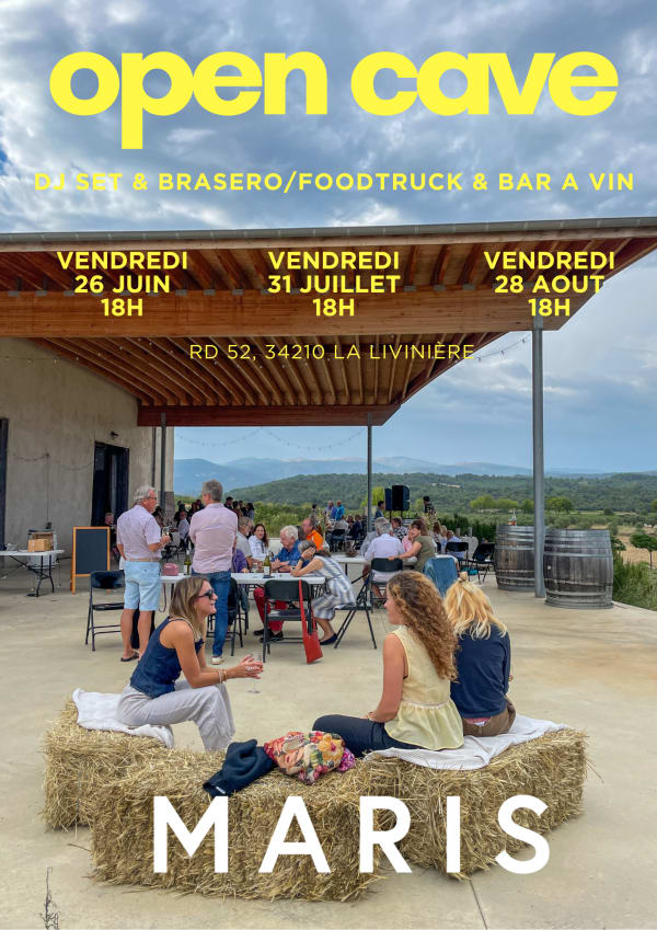 OPEN CAVE AU SUNSET au chai chateau maris rd 52