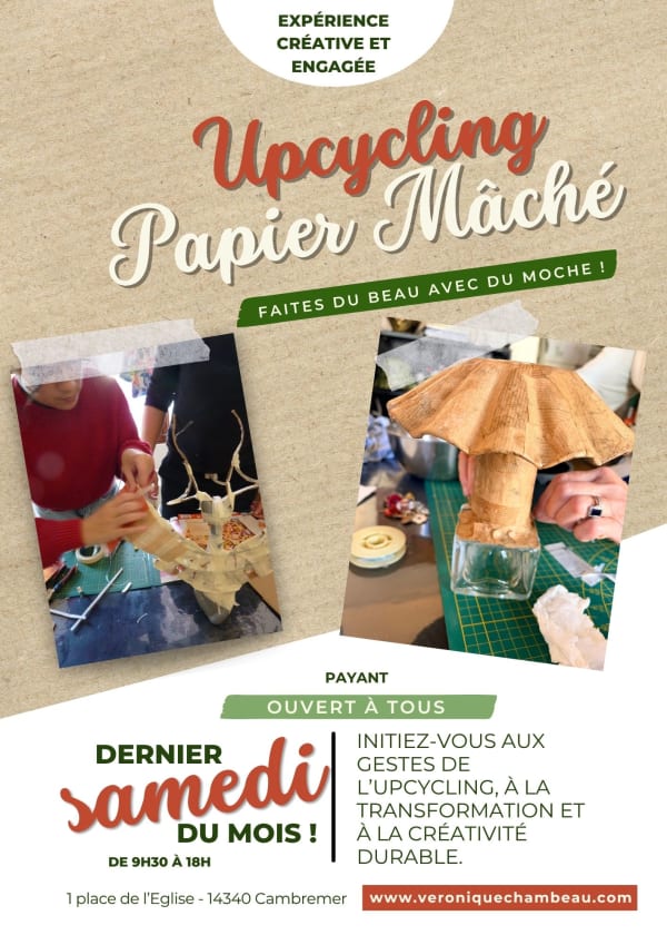 Les Samedis Durables : sensibilisation à l'Upcycling &  Papier Mâché
