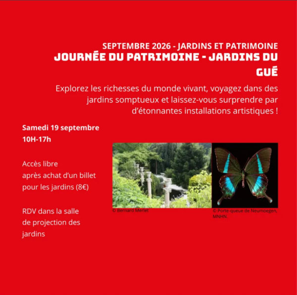 Exposition : "Le jardin, un patrimoine vivant"