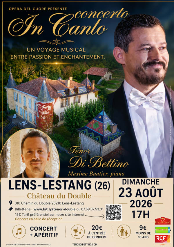 Concerto InCanto par le Ténor Di Bettino et son pianiste Maxime Buatier