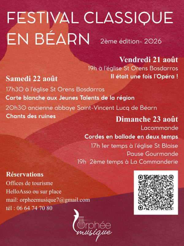 Festival classique en Béarn : Carte blanche aux jeunes talents de la région