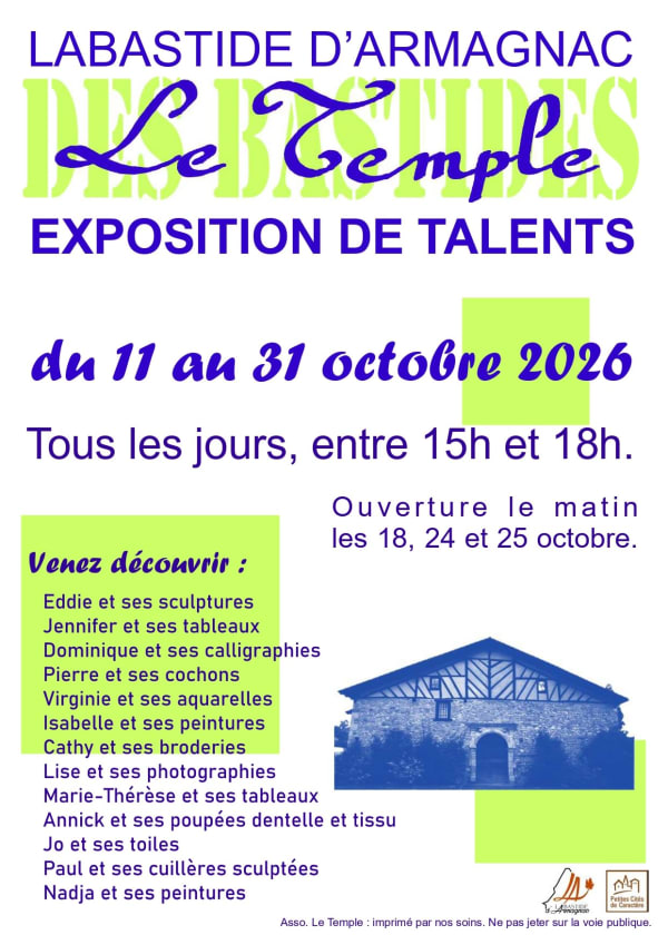 exposition artistes amateurs Labastide d'Armagnac