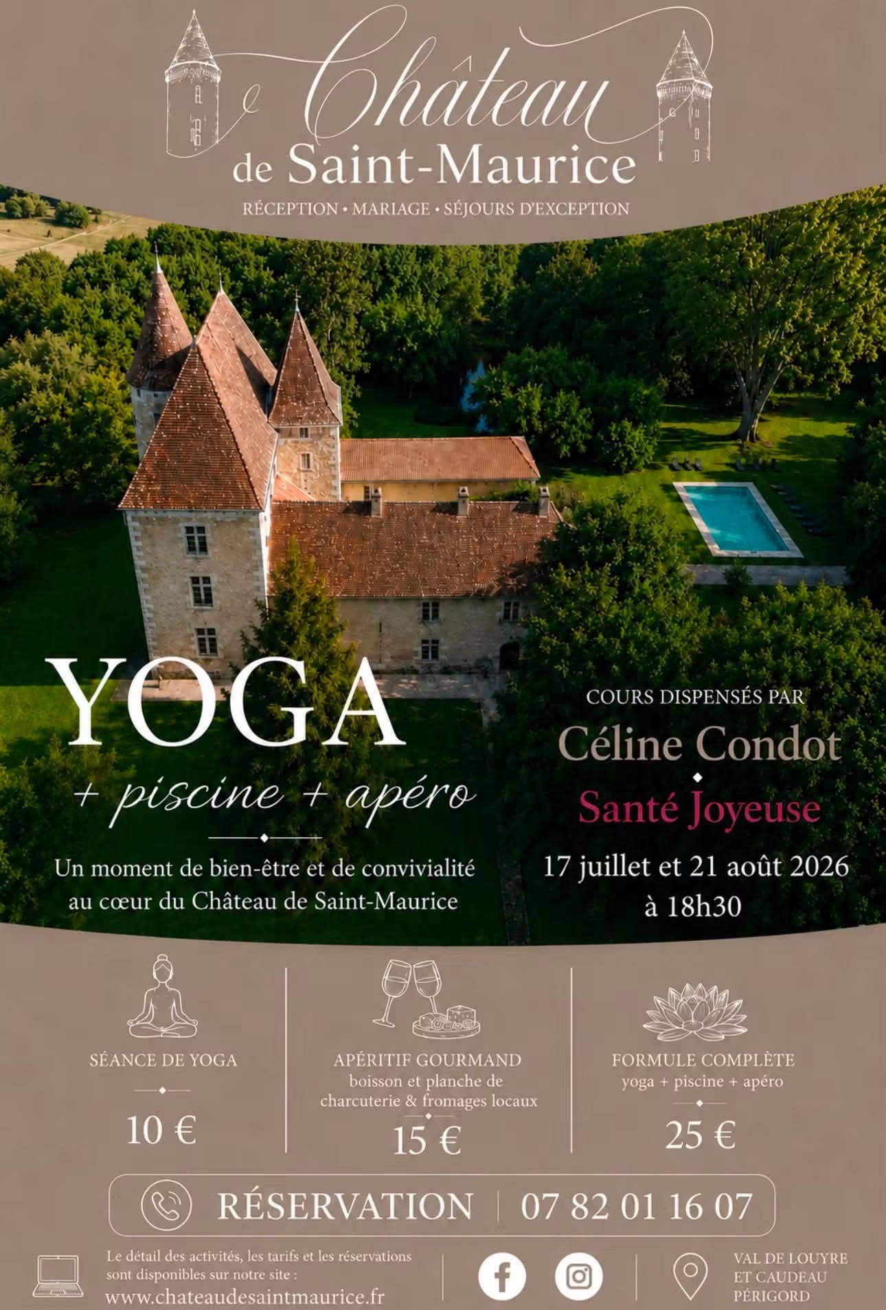 Yoga, piscine & Apéritif Bien être 