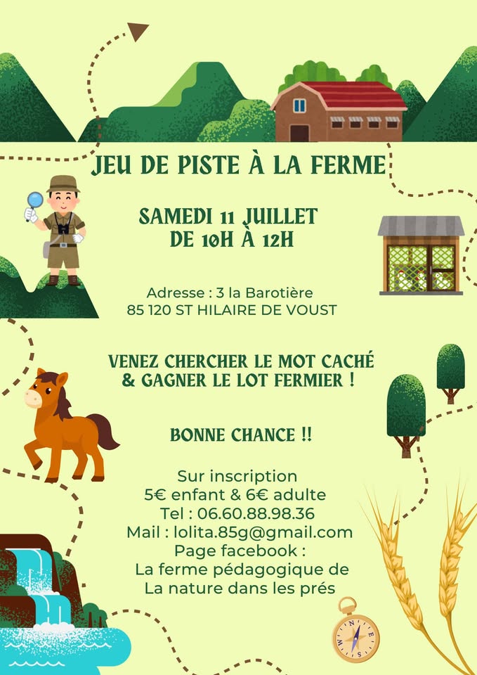 Jeu de piste à la ferme 