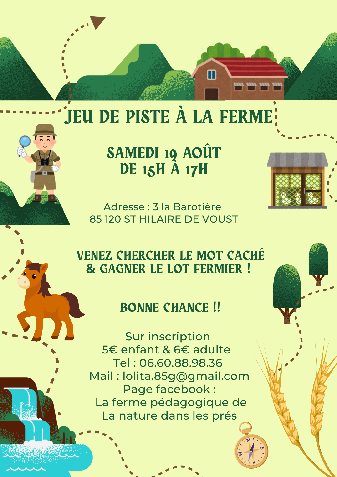 Jeu de piste à la ferme 