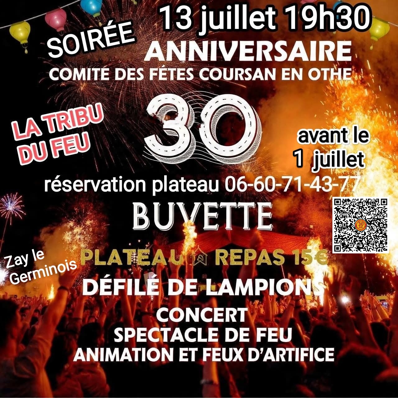 13 Juillet: Coursan fait sa révolution ! (Plateaux repas épuisés)