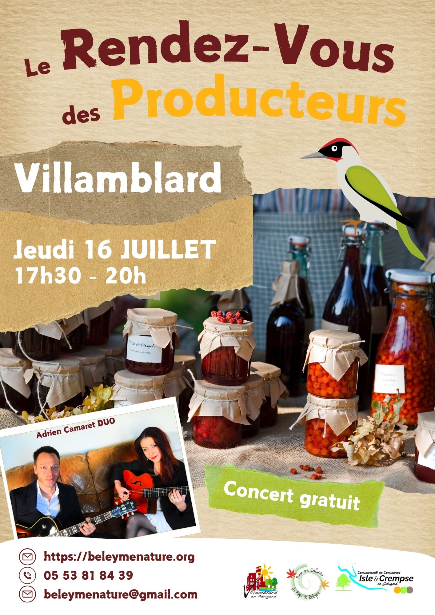 Marché de producteurs à Villamblard