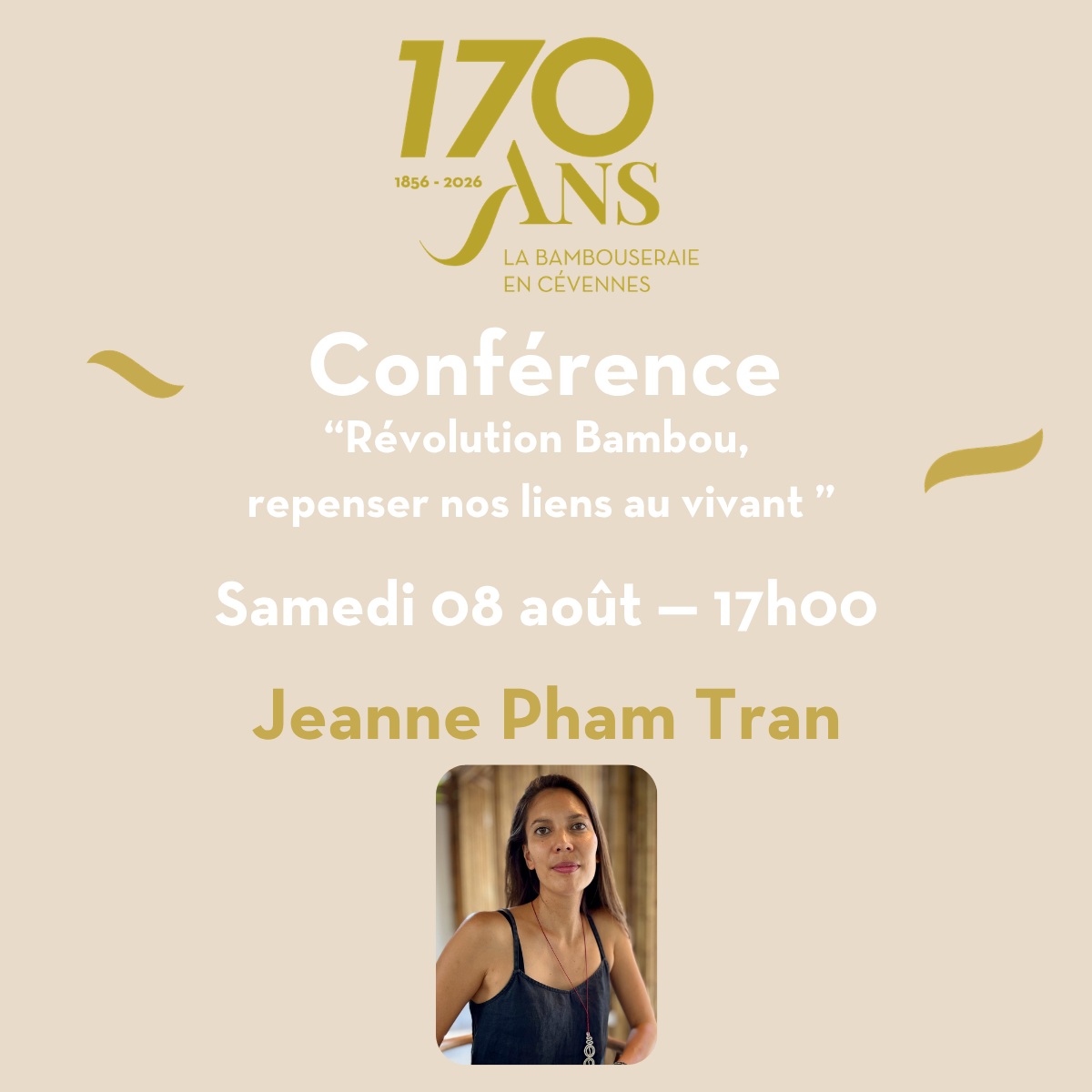 Conférence Jeanne Pham Tran : Révolution Bambou, repenser nos liens au vivant 🎙