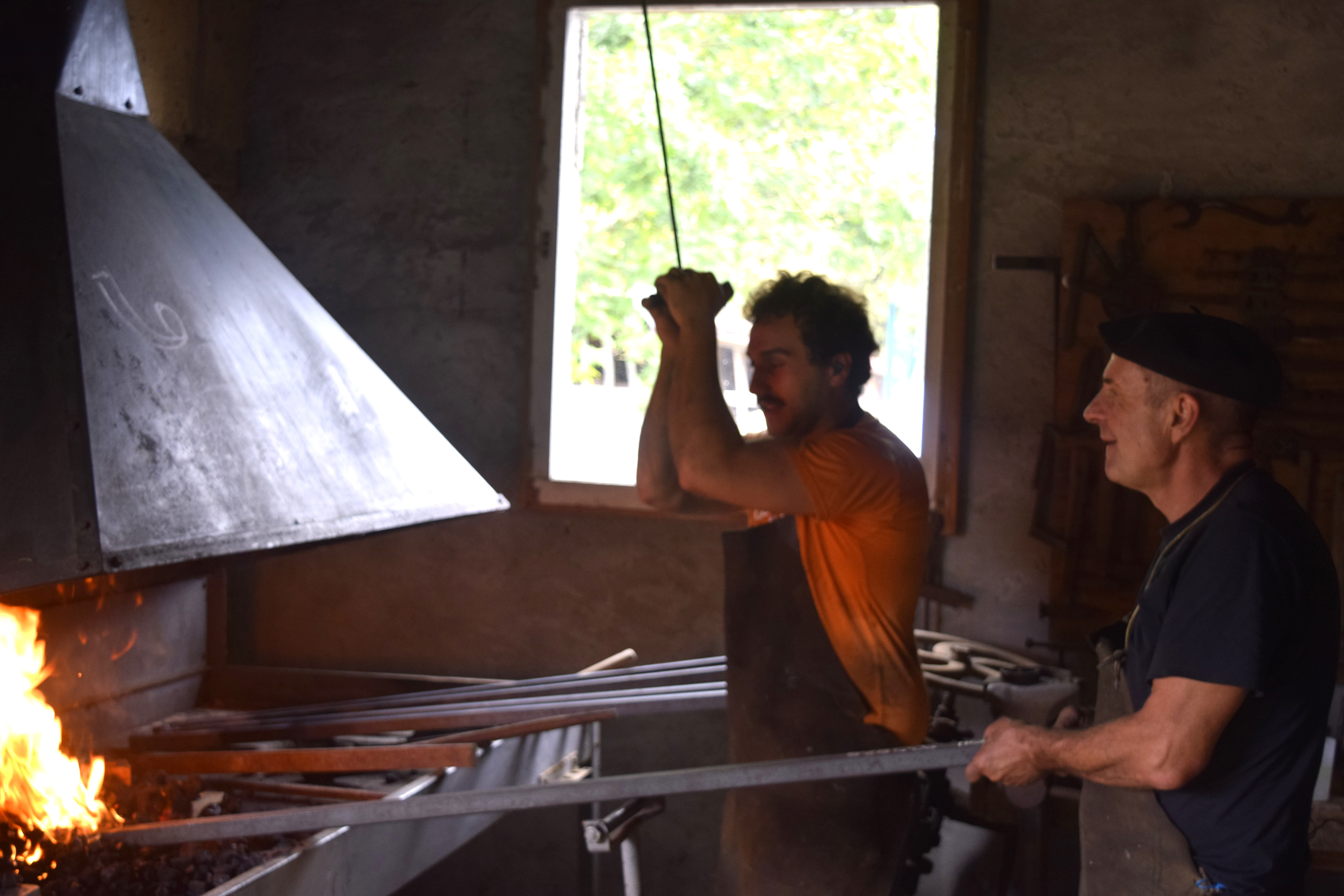 Démonstration forge au musée gascon