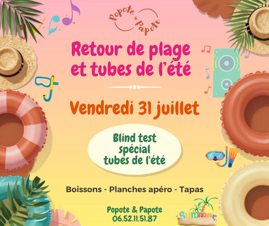 Soirée retour de plage et tube de l'été
