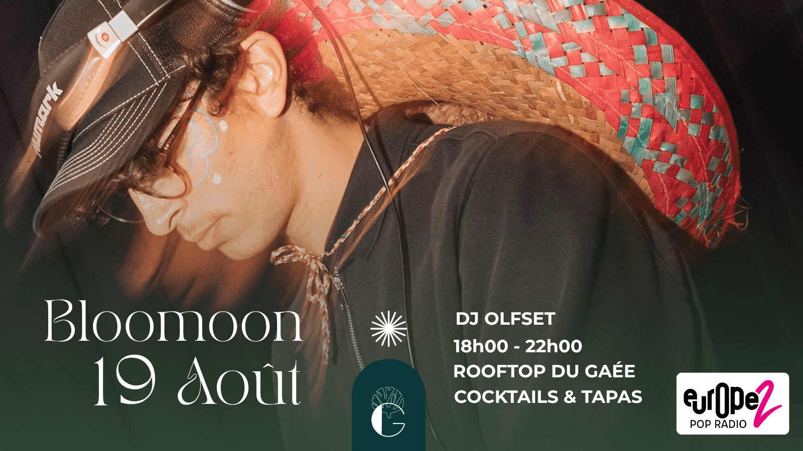 Soirée DJ BLOOMOON DU GAÉE : Dj Set by Olfset, Sunset, Cocktails & Planches